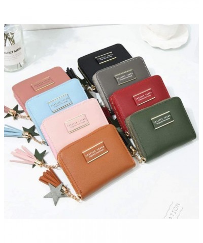 Women's RFID Blocking Leather Small Wallet Card Holder Zip Coin Purse Clutch Handbag Brown $8.79 Wallets