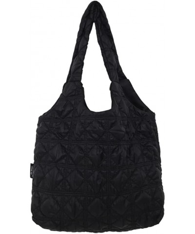 Women Quilted Tote Handbag Fashion Padded Shoulder Bag Versatile Puffy Armpit Bag Cloud Pleated Bag Travel Shopper Ba Black $...