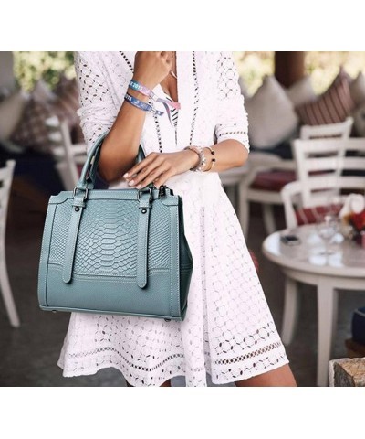 Women's Fashion Handbag Large Shoulder Bag Top Handle Designer Shoulder Bag Snake Print Wallet Huise-biaozhunban $27.82 Shoul...