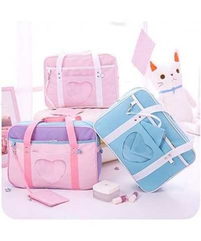 Bag Heart Shape Window Japanese-style Handbag JK Bag Women Duffle Purse Anime Satchels for Lolita Comic DIY Cosplay Light Pin...