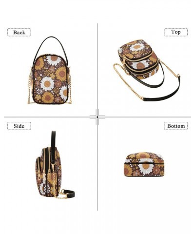 Fall Sunflower Thanksgiving Crossbody Bags for Women Small Purse Chain Shoulder Bag Hand Bags for Travel Work Gifts $16.42 Sh...