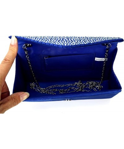 Purses and Handbags Envelope Evening Clutch Crossbody Bags Classic Wedding Party Shoulder Bag for Women Royal Blue $8.30 Even...