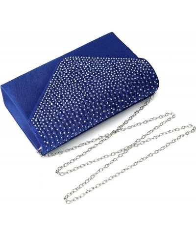 Purses and Handbags Envelope Evening Clutch Crossbody Bags Classic Wedding Party Shoulder Bag for Women Royal Blue $8.30 Even...