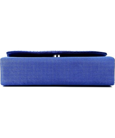 Purses and Handbags Envelope Evening Clutch Crossbody Bags Classic Wedding Party Shoulder Bag for Women Royal Blue $8.30 Even...