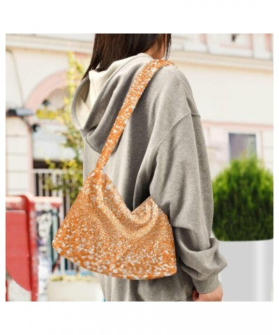 Women Boho Handbag Halloween Glitter Sparkle Underarm Bag Tote Bag Shoulder Bag Crossbody Bag Fluffy Cell Phone Purse Lady Tr...