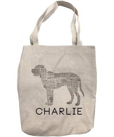 Personalized Mastiff Dog Breed Word Silhouette Tote Bag $11.50 Totes