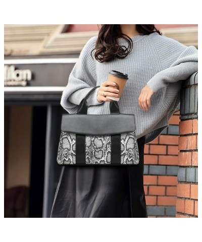 Handbag and Purse for Women Serpentine Shoulder Bag PU Leather Top-Handle Satchel Magnetic Clasp Crossbody Bag Khaki Black $3...