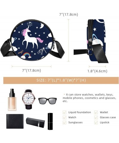 Yoga Women In Yin Yang Symbol Crossbody Bag for Women Teen Girls Round Canvas Shoulder Bag Purse Tote Handbag Bag Multi02 $8....