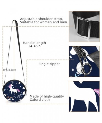 Yoga Women In Yin Yang Symbol Crossbody Bag for Women Teen Girls Round Canvas Shoulder Bag Purse Tote Handbag Bag Multi02 $8....