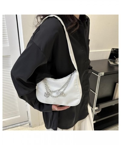 Bag Jewelry Ladies Small Shoulder Casual Animal Fashion Handbag Bag One Underarm Chain Bag Shoulder Tote Bag White $5.55 Totes