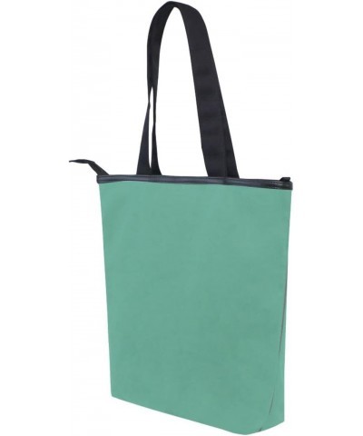 Custom Light Green Tote Handbag for Women Tote Bag, Canvas + leather Shoulder Bag, Hobo bag, Satchel Purse(226ut8a) $12.00 Totes