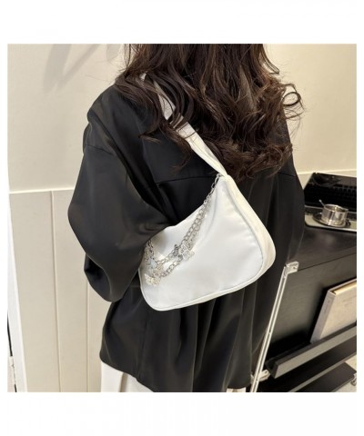 Bag Jewelry Ladies Small Shoulder Casual Animal Fashion Handbag Bag One Underarm Chain Bag Shoulder Tote Bag White $5.55 Totes