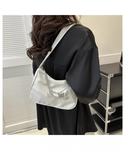 Bag Jewelry Ladies Small Shoulder Casual Animal Fashion Handbag Bag One Underarm Chain Bag Shoulder Tote Bag White $5.55 Totes