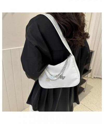 Bag Jewelry Ladies Small Shoulder Casual Animal Fashion Handbag Bag One Underarm Chain Bag Shoulder Tote Bag White $5.55 Totes