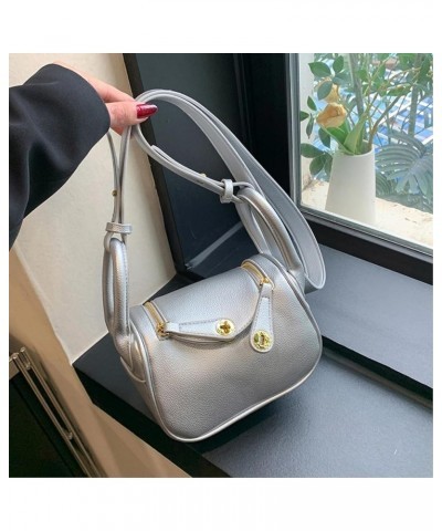 Crossbody Bags For Women with Adjustable Strap PU Leather Shoulder Bag Trendy Handbags Small Zipper Purse Silver $18.47 Cross...