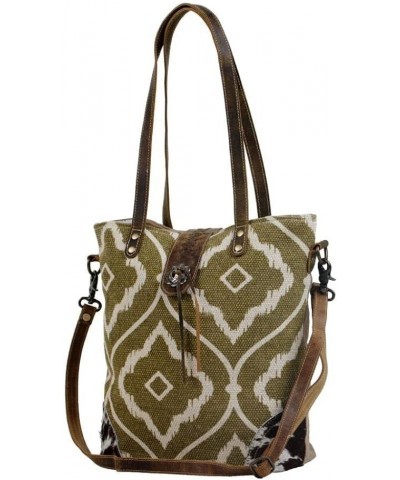 Aesthetic Shoulder Bag Upcycled Cotton & Leather S-2809 $25.45 Shoulder Bags