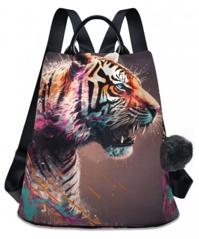 Art Tiger Backpack for Women, Fashion Anti Theft Casual Daypack Shoulder Bag Purse for Travel Work 15 inches $22.54 Backpacks