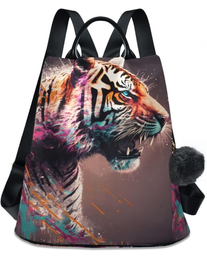 Art Tiger Backpack for Women, Fashion Anti Theft Casual Daypack Shoulder Bag Purse for Travel Work 15 inches $22.54 Backpacks