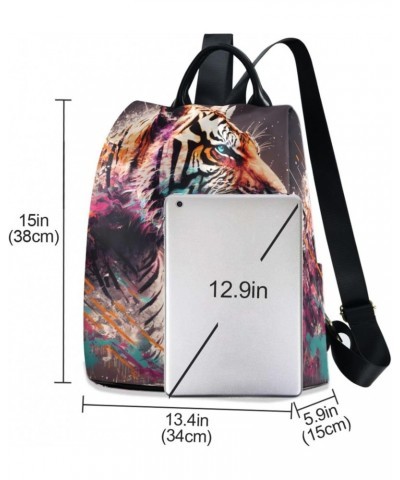 Art Tiger Backpack for Women, Fashion Anti Theft Casual Daypack Shoulder Bag Purse for Travel Work 15 inches $22.54 Backpacks