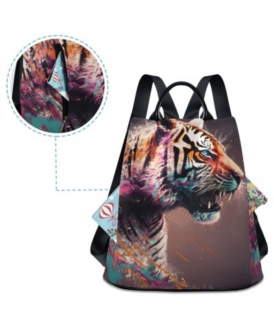 Art Tiger Backpack for Women, Fashion Anti Theft Casual Daypack Shoulder Bag Purse for Travel Work 15 inches $22.54 Backpacks