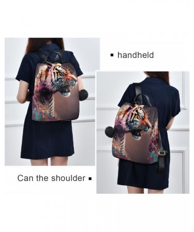 Art Tiger Backpack for Women, Fashion Anti Theft Casual Daypack Shoulder Bag Purse for Travel Work 15 inches $22.54 Backpacks