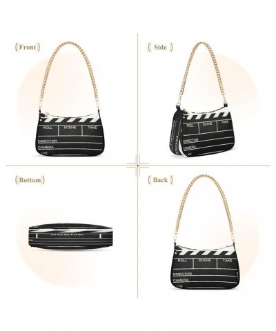 Small Chain Shoulder Bag for Women Travel Hobo Tote Handbag Clutch Purse with Zipper Multicolor 5 $15.89 Totes