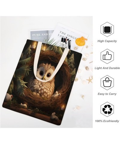 Canvas Tote Pet Lover Canvas Bag Minimalist Tote Bag Cute Panda Bear Shopping Tote Bag for Work Shopping Totebag-8 $9.68 Totes