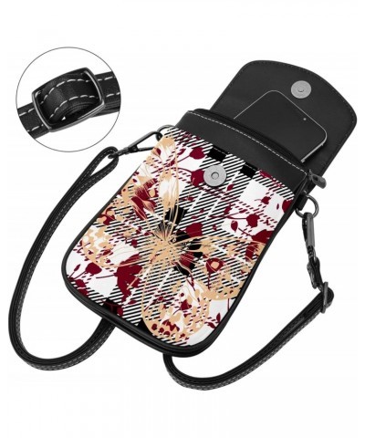 Crossbody Bag for Women, Purse, Messenger Bag, Shoulder Bag, Plaid Flower Pattern Butterfly Animal $14.29 Shoulder Bags