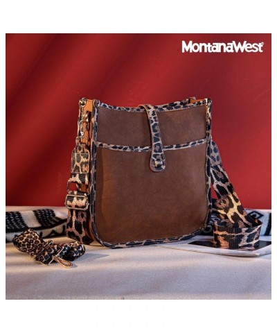 Crossbody Bags for Women Hobo Purses Shoulder Bucket Handbags A-leopard $12.30 Hobo Bags