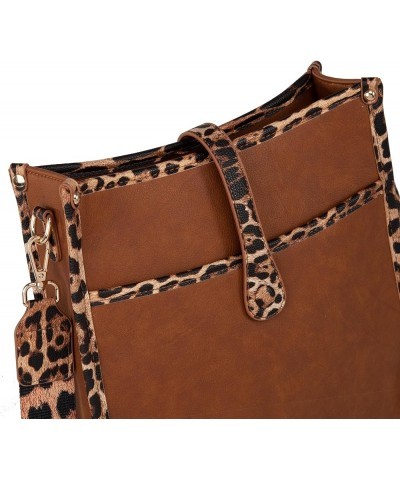 Crossbody Bags for Women Hobo Purses Shoulder Bucket Handbags A-leopard $12.30 Hobo Bags