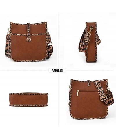 Crossbody Bags for Women Hobo Purses Shoulder Bucket Handbags A-leopard $12.30 Hobo Bags