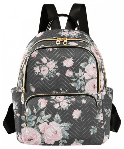 Bouquets Of Roses Backpack Purse for Women Ladies Fashion Travel MiniShoulder Bags Handbag Back Pack Lady Purse,S Small $13.9...