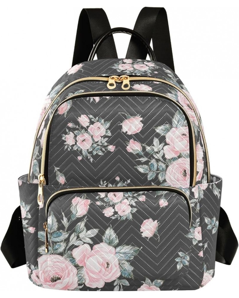 Bouquets Of Roses Backpack Purse for Women Ladies Fashion Travel MiniShoulder Bags Handbag Back Pack Lady Purse,S Small $13.9...