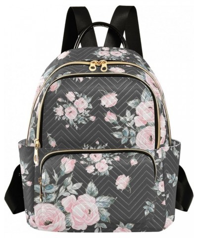 Bouquets Of Roses Backpack Purse for Women Ladies Fashion Travel MiniShoulder Bags Handbag Back Pack Lady Purse,S Small $13.9...