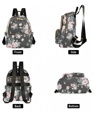 Bouquets Of Roses Backpack Purse for Women Ladies Fashion Travel MiniShoulder Bags Handbag Back Pack Lady Purse,S Small $13.9...