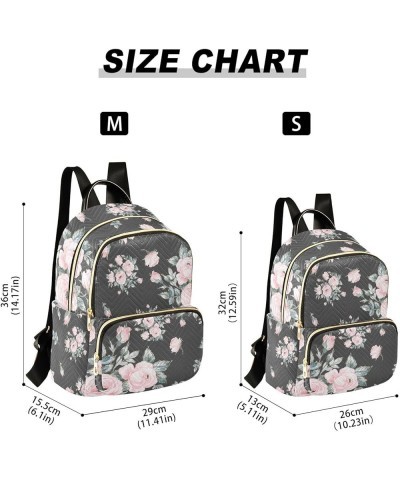 Bouquets Of Roses Backpack Purse for Women Ladies Fashion Travel MiniShoulder Bags Handbag Back Pack Lady Purse,S Small $13.9...