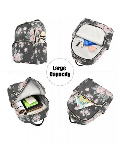 Bouquets Of Roses Backpack Purse for Women Ladies Fashion Travel MiniShoulder Bags Handbag Back Pack Lady Purse,S Small $13.9...