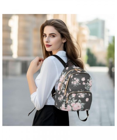 Bouquets Of Roses Backpack Purse for Women Ladies Fashion Travel MiniShoulder Bags Handbag Back Pack Lady Purse,S Small $13.9...