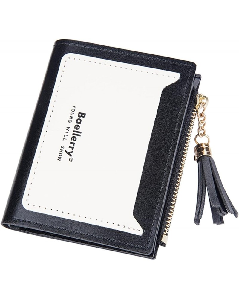 Card Holder Wallet Small Fashion Multi Card Buckle Party Wallets Zipper Wallet Leather Wallet for Men (Green, One Size) Black...