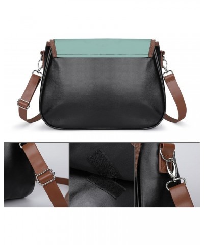 Giraffe Crossbody Shoulder Messenger Women Bag Pu Leather Office Work Business for Handbag Crossbody Bag $17.60 Shoulder Bags