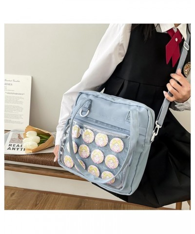 Ita Bag Crossbody Kawaii Cute Pin Display Cosplay Shoulder Bag Messenger Tote Bag Japanese Uniforms Bags Blue $13.22 Shoulder...