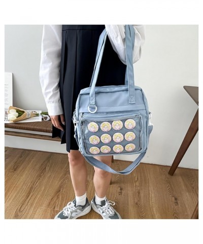 Ita Bag Crossbody Kawaii Cute Pin Display Cosplay Shoulder Bag Messenger Tote Bag Japanese Uniforms Bags Blue $13.22 Shoulder...