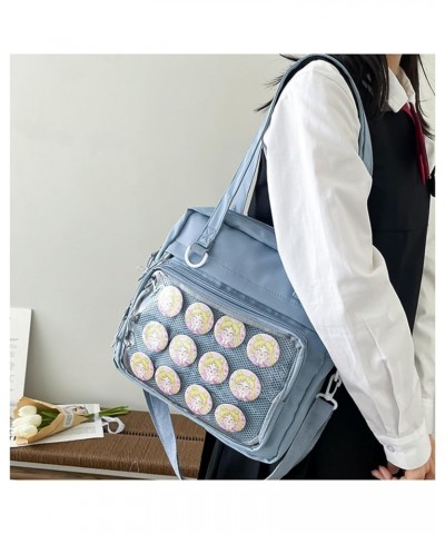 Ita Bag Crossbody Kawaii Cute Pin Display Cosplay Shoulder Bag Messenger Tote Bag Japanese Uniforms Bags Blue $13.22 Shoulder...