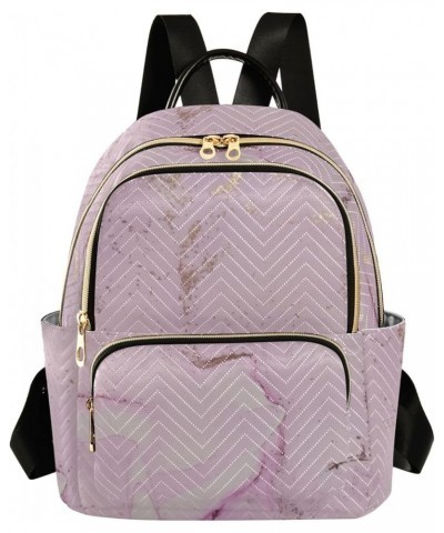 Backpack Purse for Women Pink Wall Marble, Mini Fashion Backpack Lightweight Casual Daypack Shoulder Bag Travel Backpack, Sma...