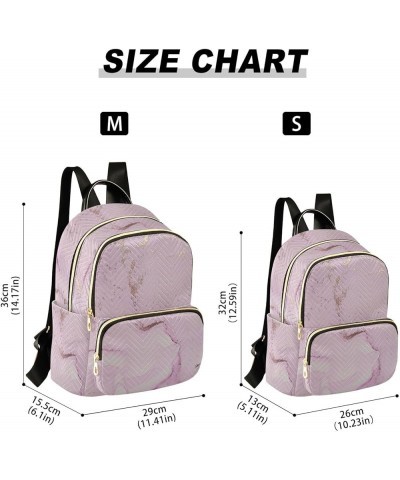 Backpack Purse for Women Pink Wall Marble, Mini Fashion Backpack Lightweight Casual Daypack Shoulder Bag Travel Backpack, Sma...