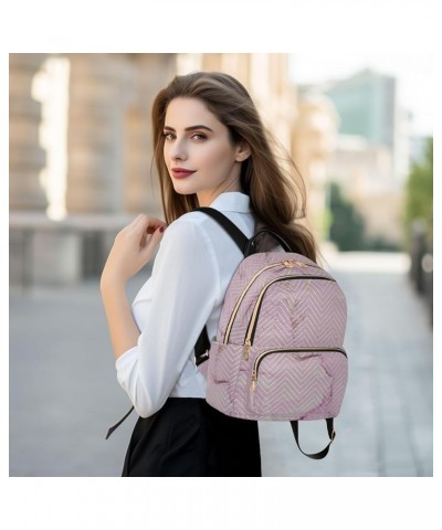 Backpack Purse for Women Pink Wall Marble, Mini Fashion Backpack Lightweight Casual Daypack Shoulder Bag Travel Backpack, Sma...