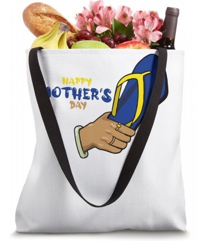 Funny Mom Day Get Angry From Her Son So She Use The Slipper Tote Bag $8.42 Totes