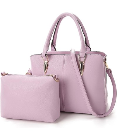 Womens Casual Handbag PU Leather Basic Crossbody Purses Hot Pink K Light Purple $24.97 Totes