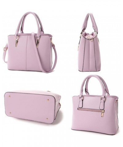 Womens Casual Handbag PU Leather Basic Crossbody Purses Hot Pink K Light Purple $24.97 Totes