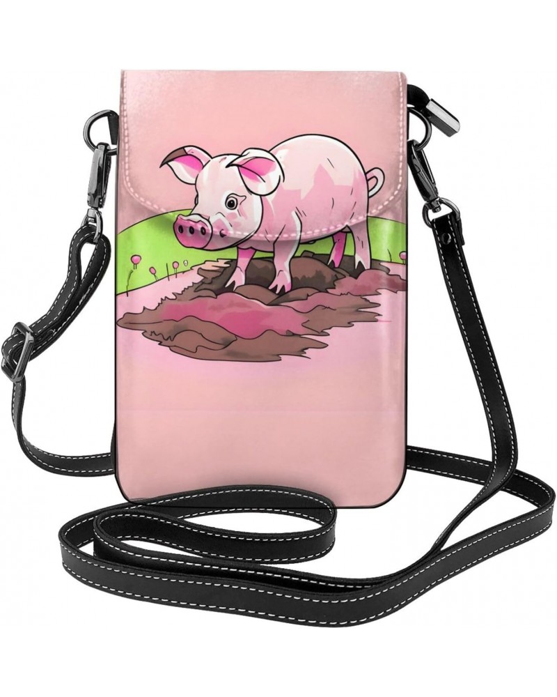 Pink Piglet Women'S With Tassel Small Crossbody Leather Cell Phone Bag Purse For Walking Camping Shopping Dating $24.99 Cross...